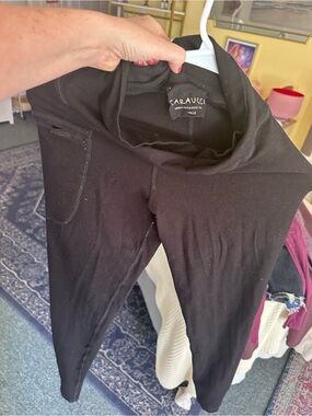 caraucci
 Black High-Waist Stretch Leggings